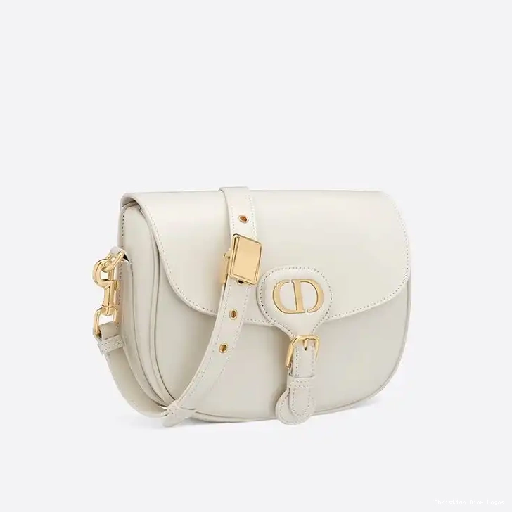 Cheap Bobby Bag Box White Medium Dior Calfskin 0406 Luxury